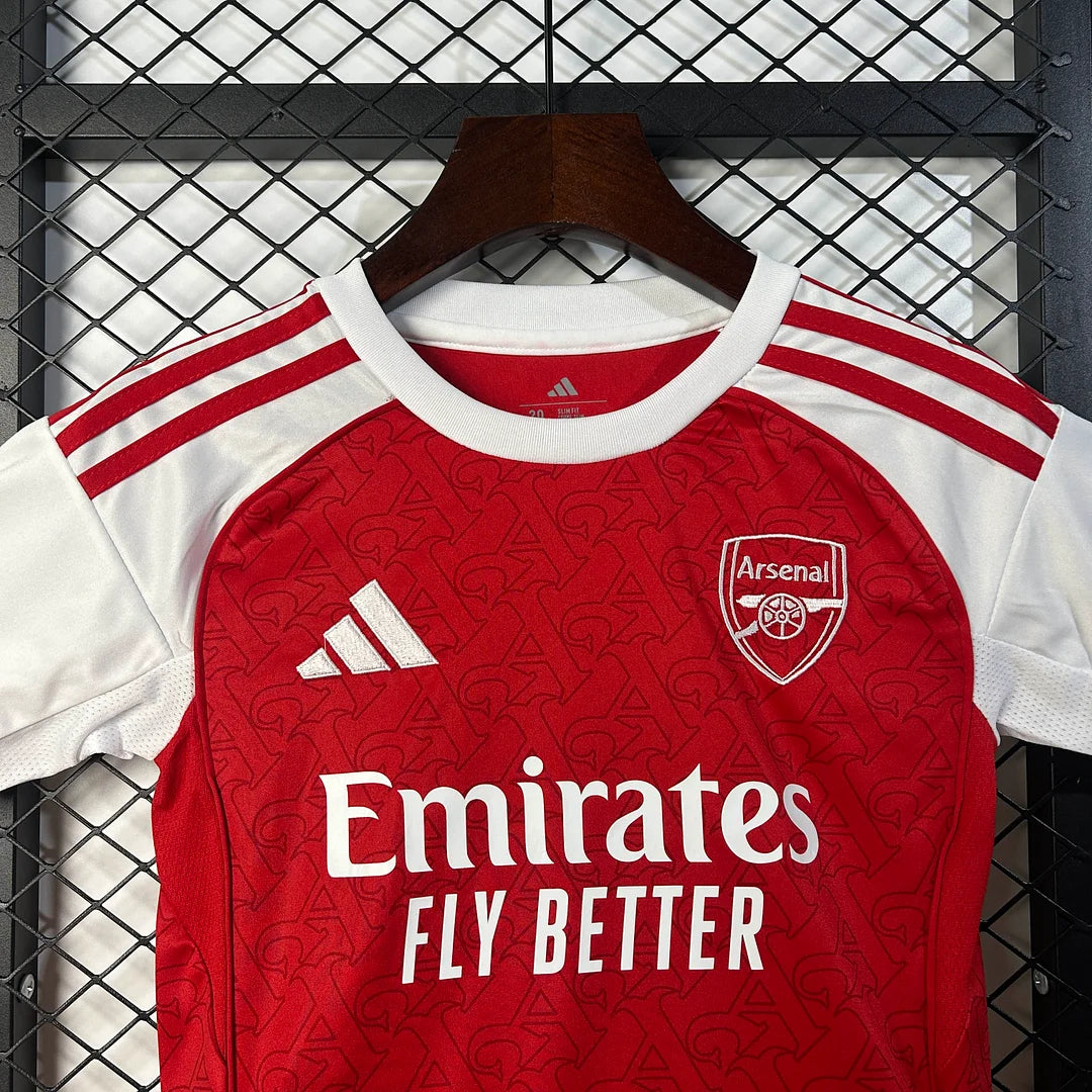 Arsenal 2025/26 Home Kids Kit
