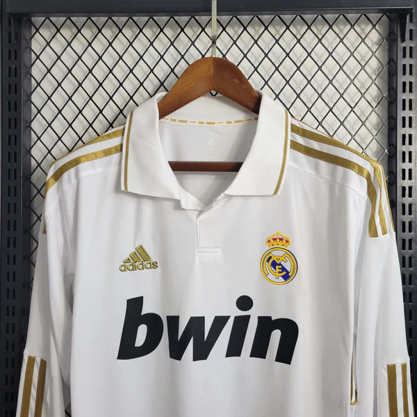 Real Madrid 2011/12 Home Retro Jersey Long Sleeves