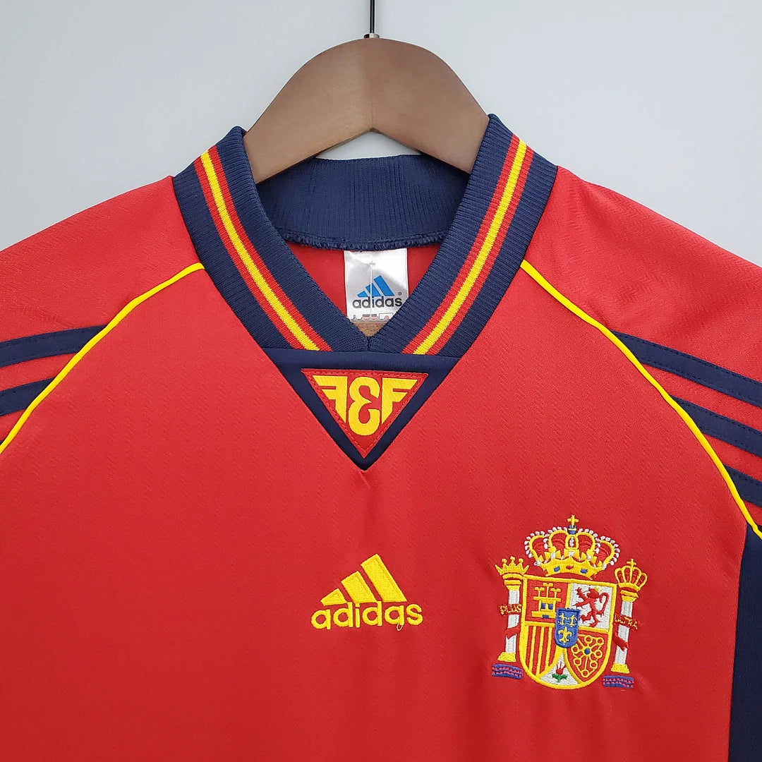 Spain 1998 Home Retro Jersey