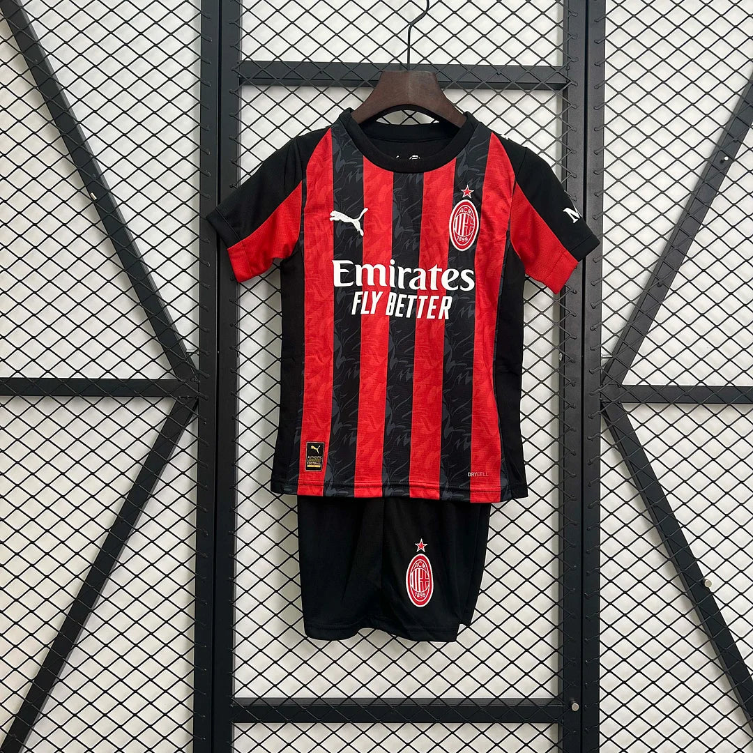 AC Milan 2025/26 Home Kids Kit