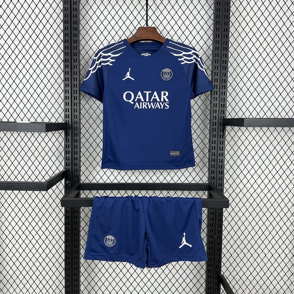 PSG (Paris Saint-Germain) 2025/26 3rd Kids Kit