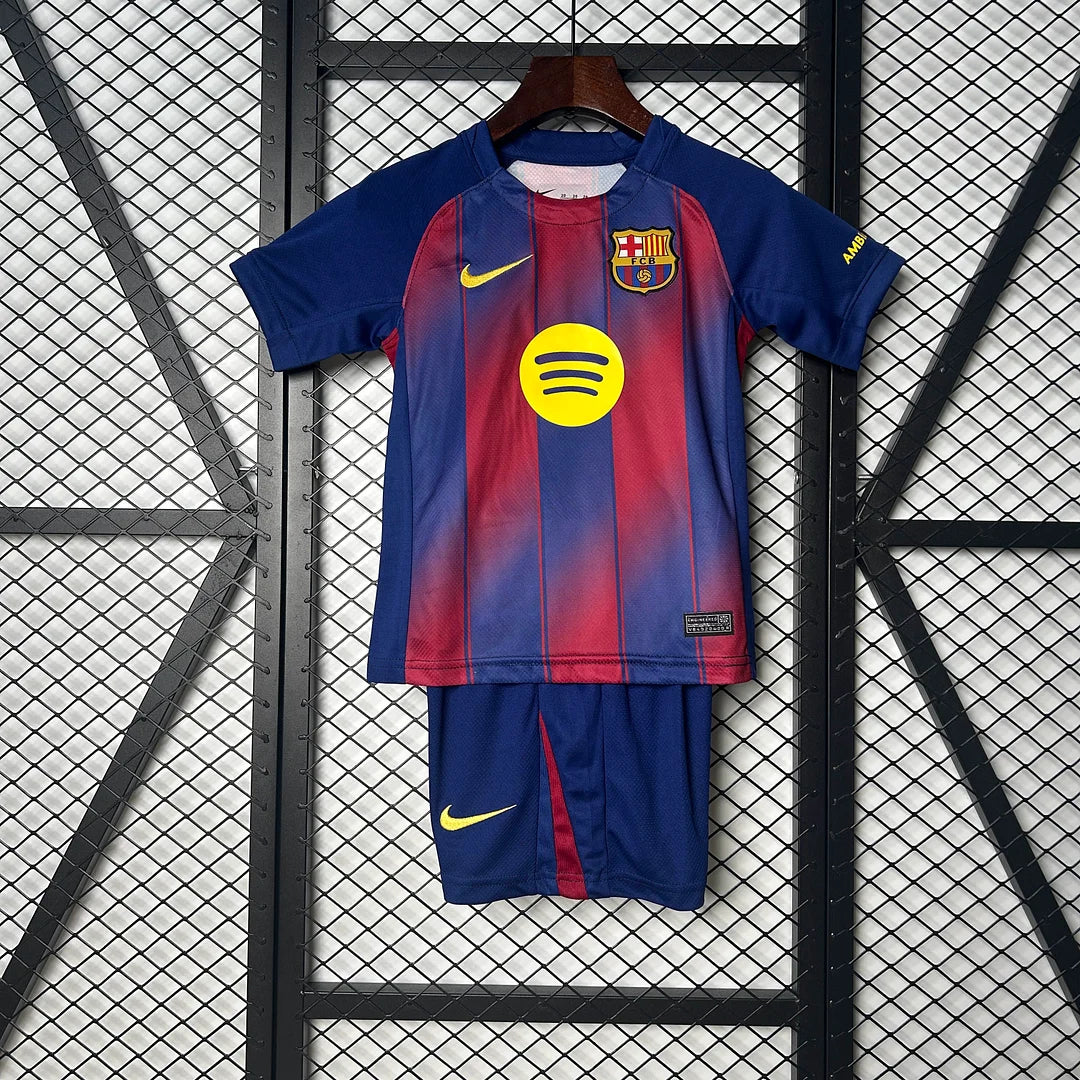Barcelona 2025/26 Home Kids Kit