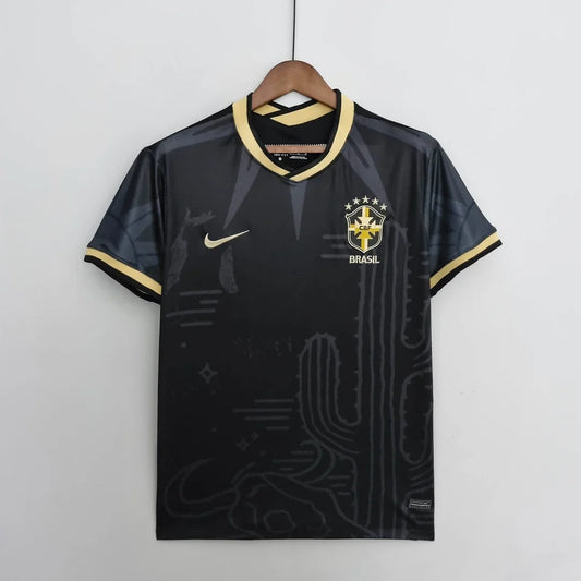 Brazil Cactus Black And Gold 2022 Special Jersey