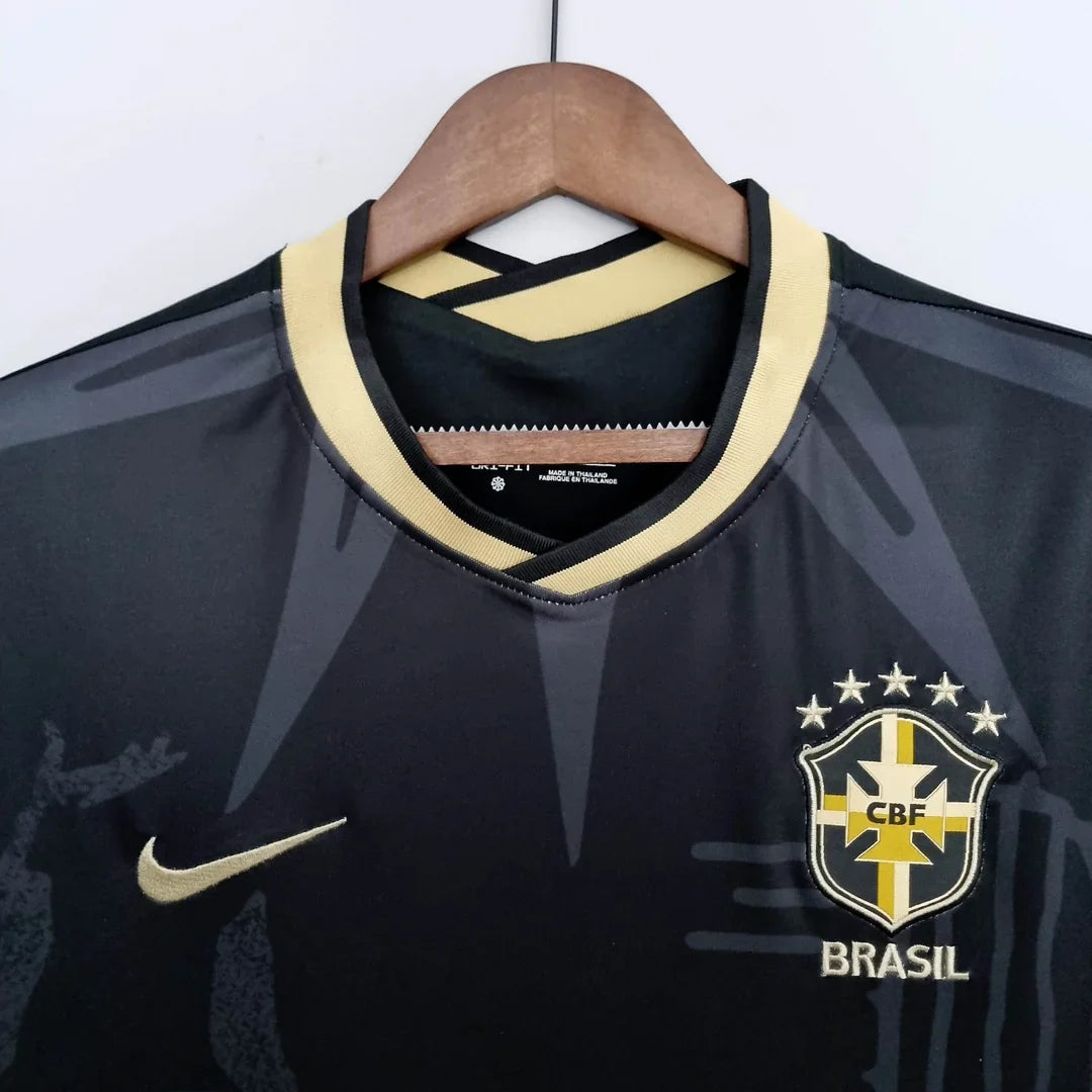 Brazil Cactus Black And Gold 2022 Special Jersey