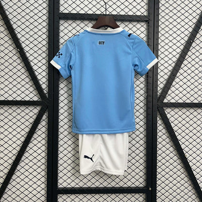 Manchester City 2025/26 Home Kids Kit