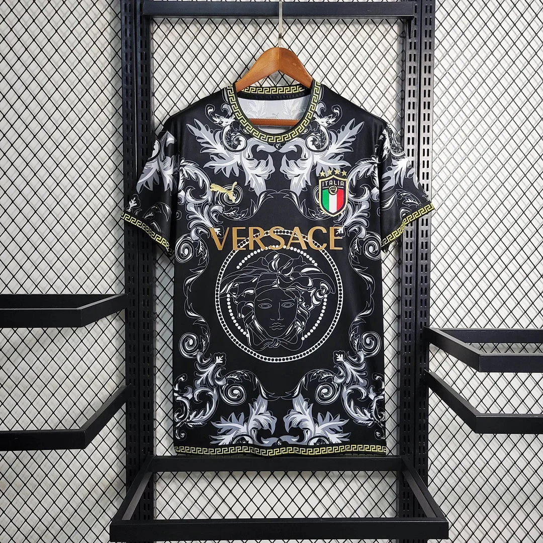 Italy Versace Black 2023 Special Jersey