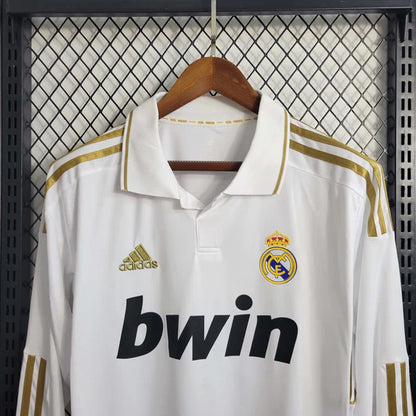 Real Madrid 2011/12 Home Retro Jersey Long Sleeves