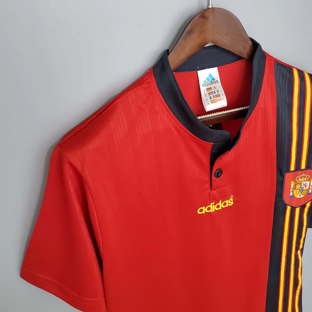 Spain 1996 Home Retro Jersey