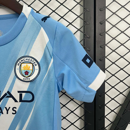Manchester City 2025/26 Home Kids Kit