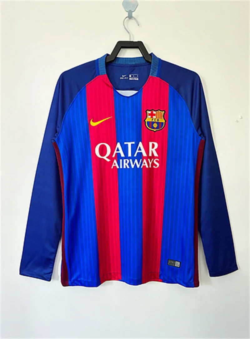 Barcelona 2016/17 Home Retro Jersey Long Sleeves