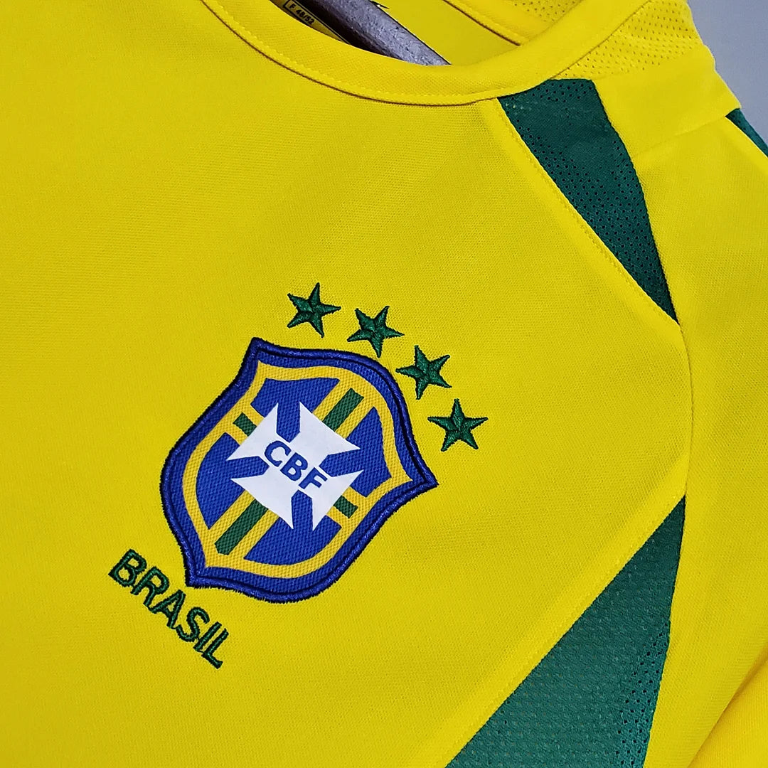 Brazil 2002 Home Retro Jersey