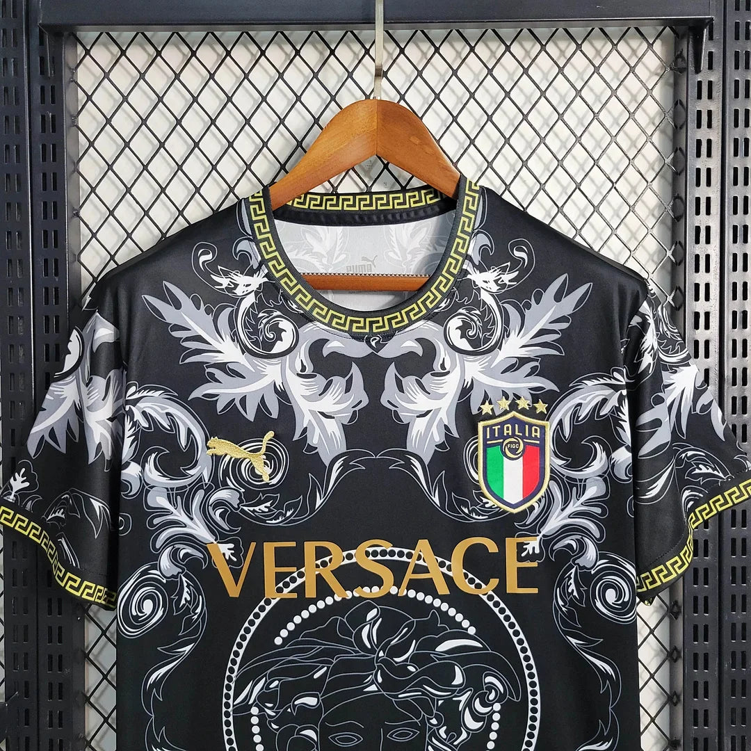 Italy Versace Black 2023 Special Jersey