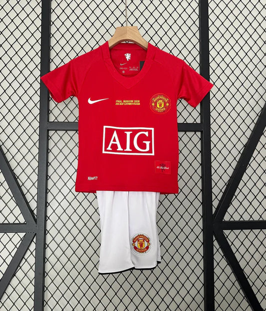 Manchester United 2007/08 Home Kids Kits