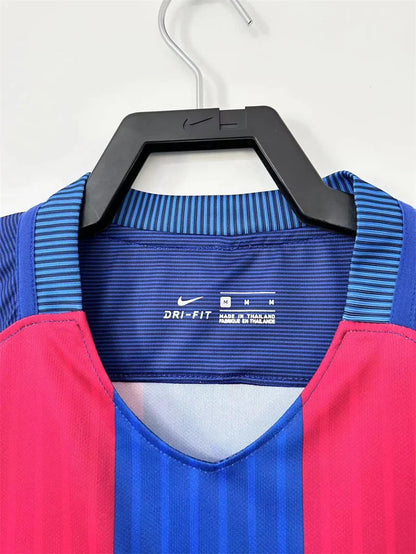 Barcelona 2016/17 Home Retro Jersey Long Sleeves