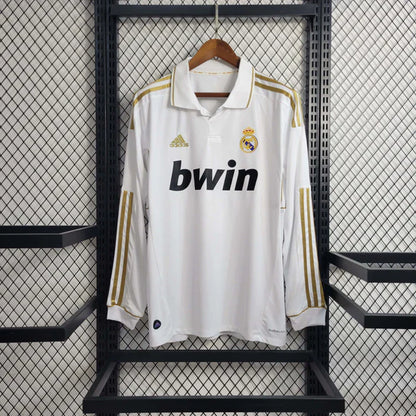 Real Madrid 2011/12 Home Retro Jersey Long Sleeves