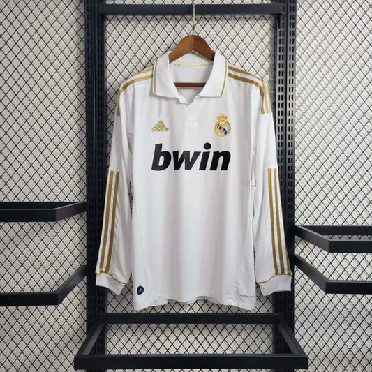 Real Madrid 2011/12 Home Retro Jersey Long Sleeves