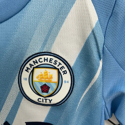 Manchester City 2025/26 Home Kids Kit