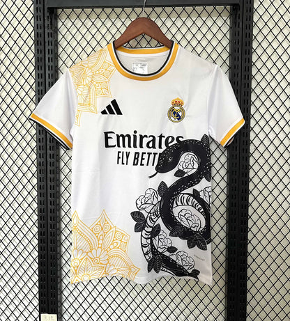 Real Madrid Black Snake And Gold 2025/26 Special Jersey