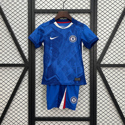 Chelsea 2025/26 Home Kids Kit