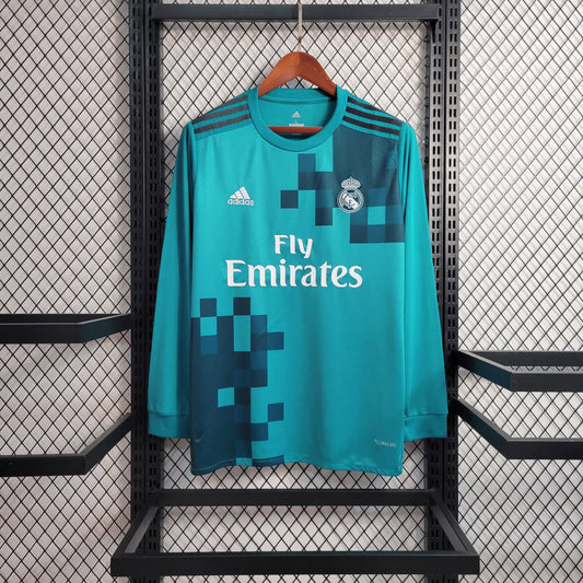 Real Madrid 2017/18 3rd Retro Jersey Long Sleeves