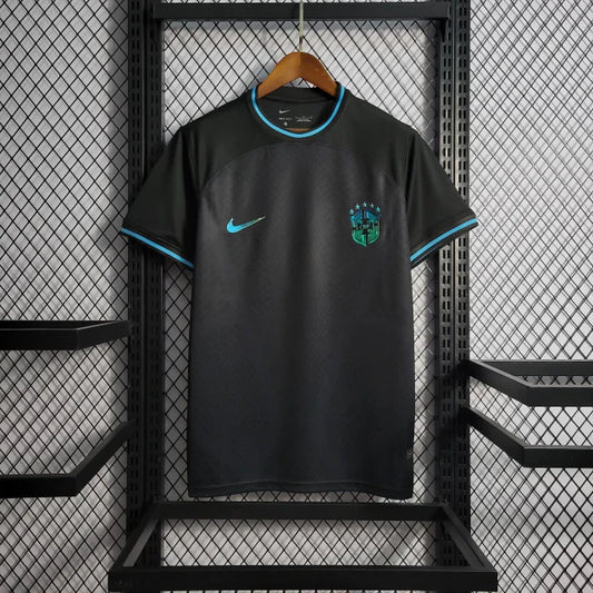 Brazil Black And Blue + Green 2022 Special Jersey