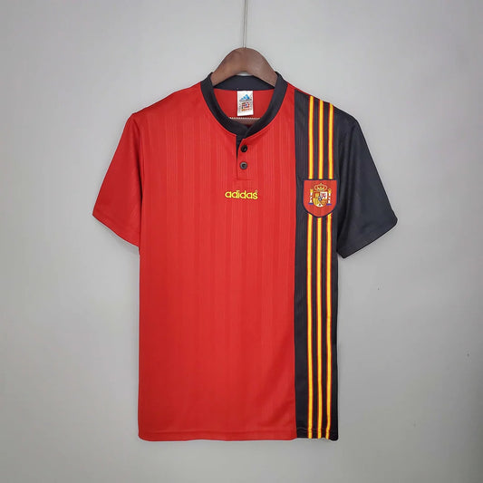 Spain 1996 Home Retro Jersey