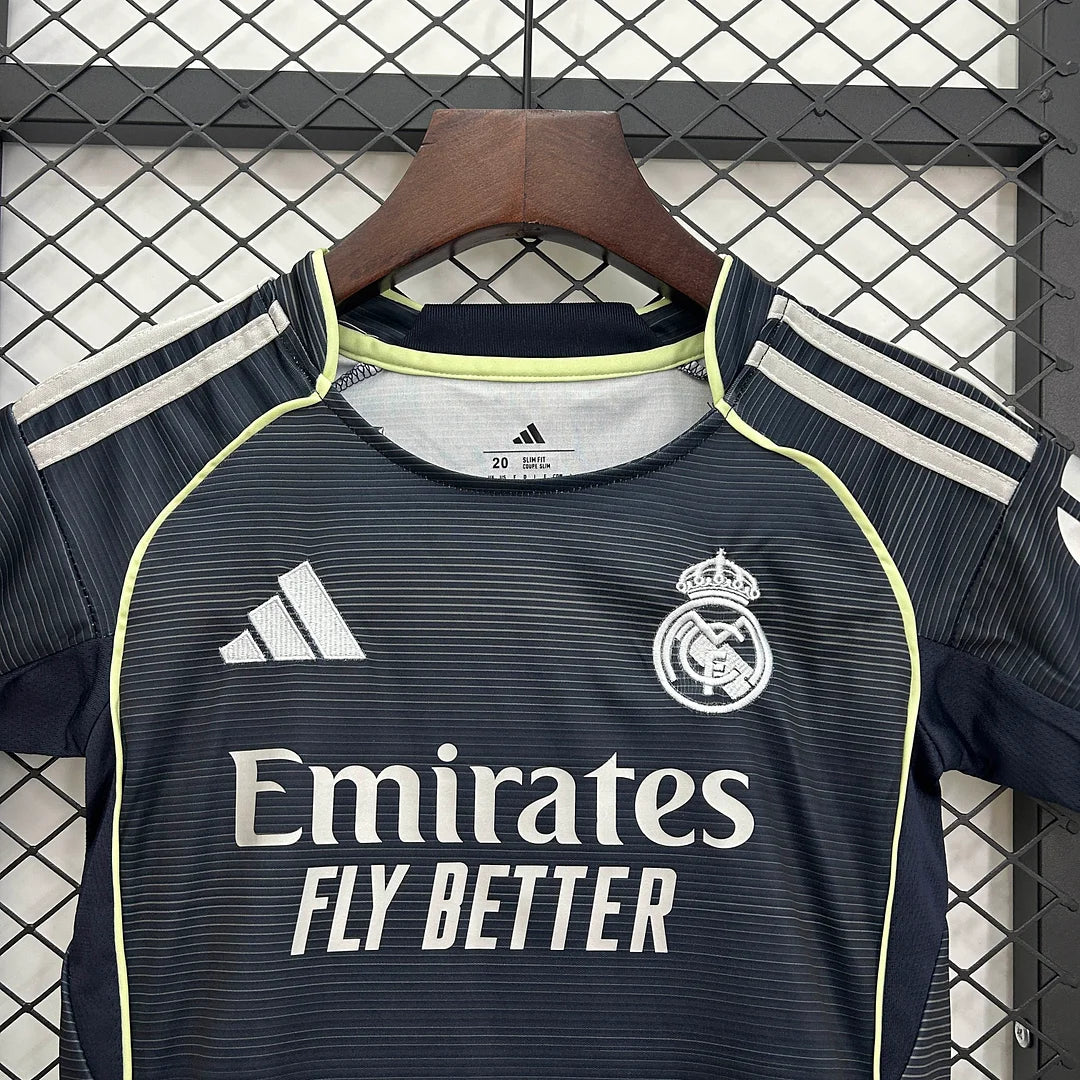 Real Madrid 2025/26 Away Kids Kit