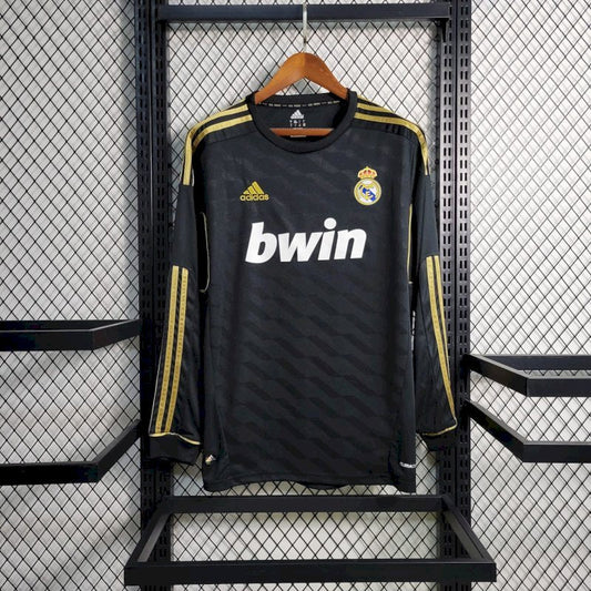 Real Madrid 2011/12 Away Retro Jersey Long Sleeves