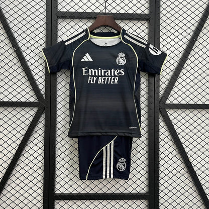 Real Madrid 2025/26 Away Kids Kit
