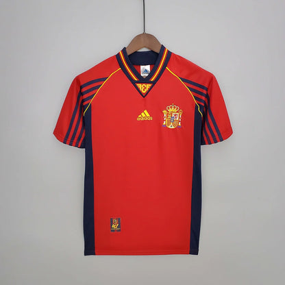 Spain 1998 Home Retro Jersey