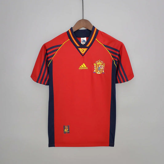 Spain 1998 Home Retro Jersey