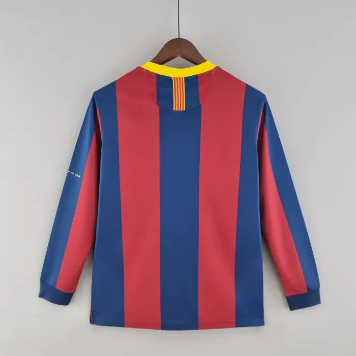 Barcelona 2010/11 Home Retro Jersey Long Sleeves