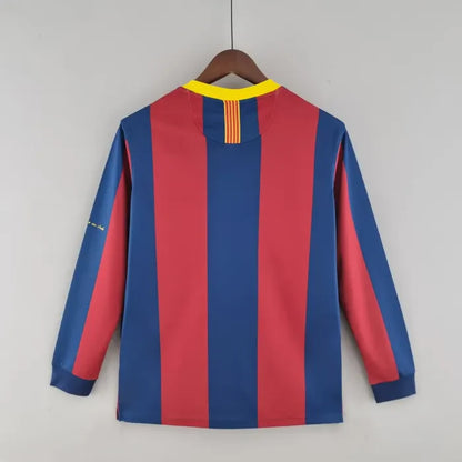 Barcelona 2010/11 Home Retro Jersey Long Sleeves