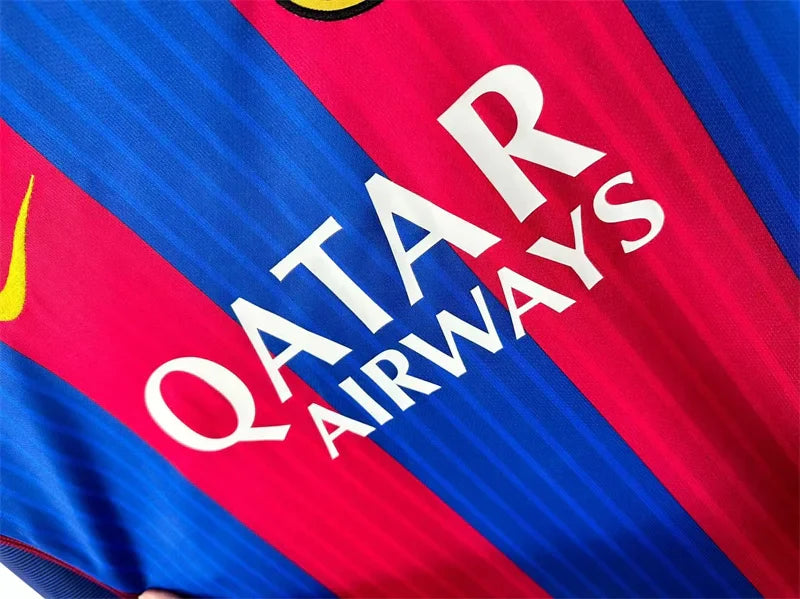 Barcelona 2016/17 Home Retro Jersey Long Sleeves